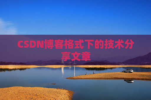 CSDN博客格式下的技术分享文章